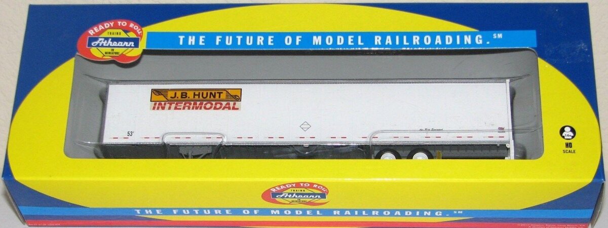 Athearn 28427 HO JB Hunt Intermodal 53'' Wabash Duraplate Trail #QMTZ43009