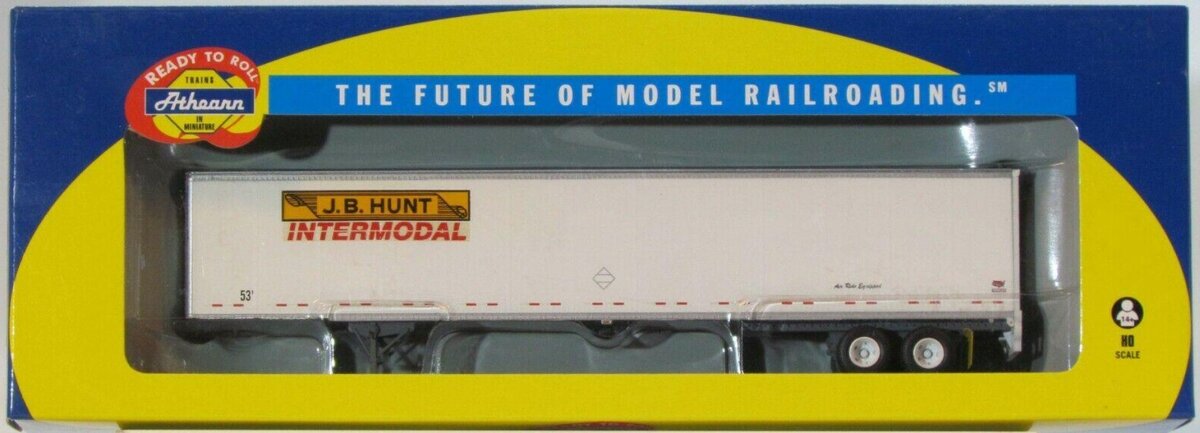 Athearn 28428 HO JB Hunt Intermodal 53' Wabash Duraplate Trailer #QMTZ45100