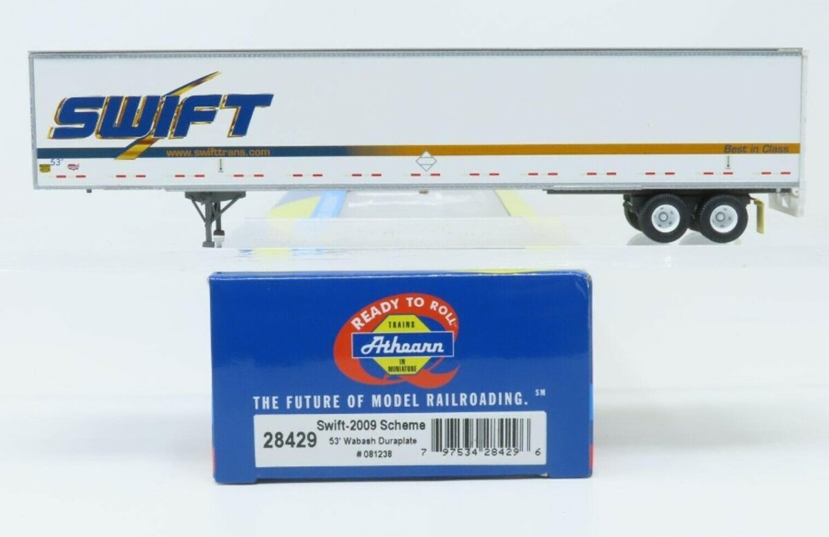 Athearn 28429 HO RTR Swift-2009 Scheme 53'' Wabash Duraplate #081238
