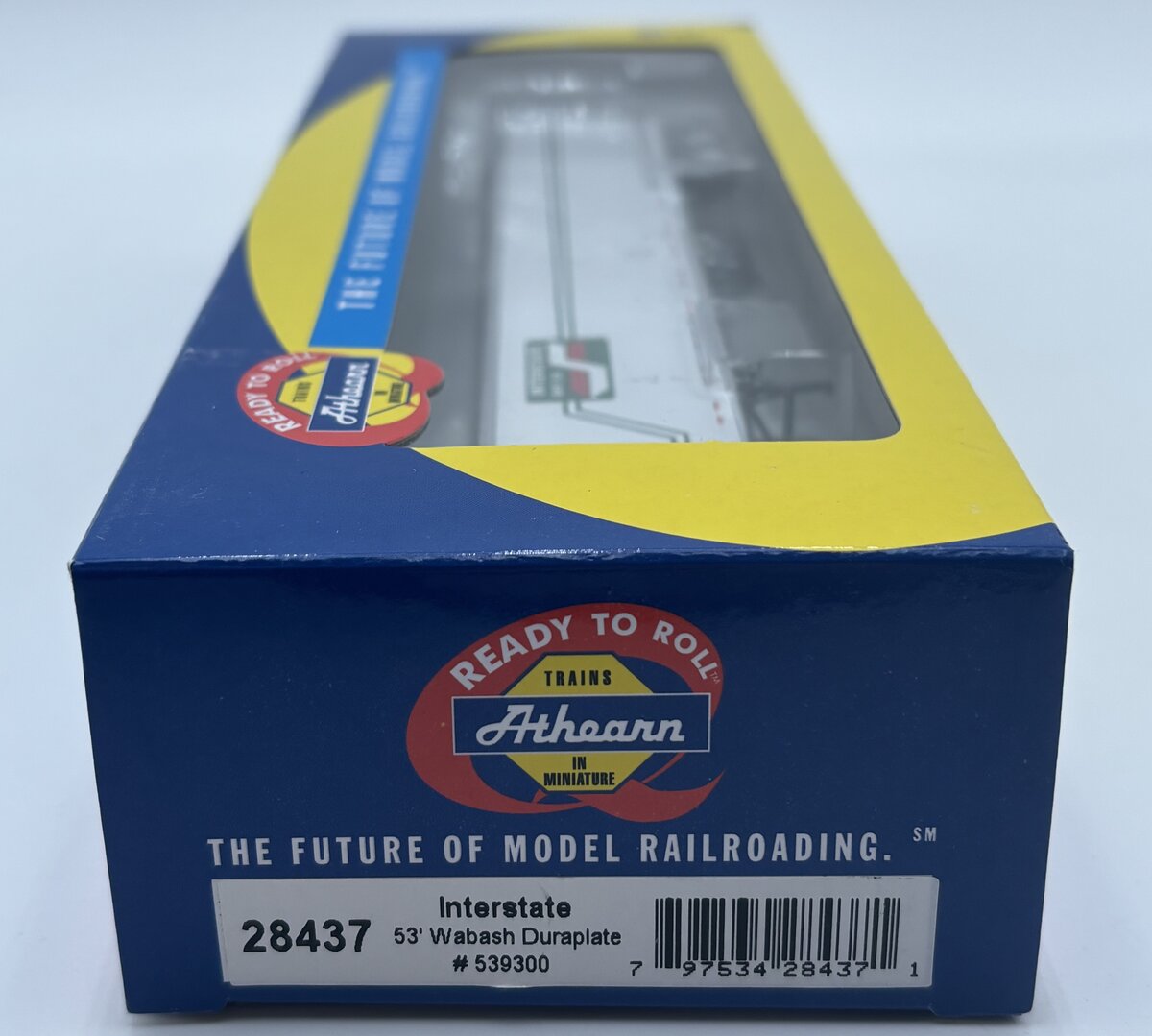 Athearn 28437 HO RTR Interstate 53'' Wabash Duraplate Trailer # 539300