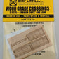 Blair Line 019 N 1-Lane .090" Rough Cut Laser-Cut Wood Grade Crossing (3)