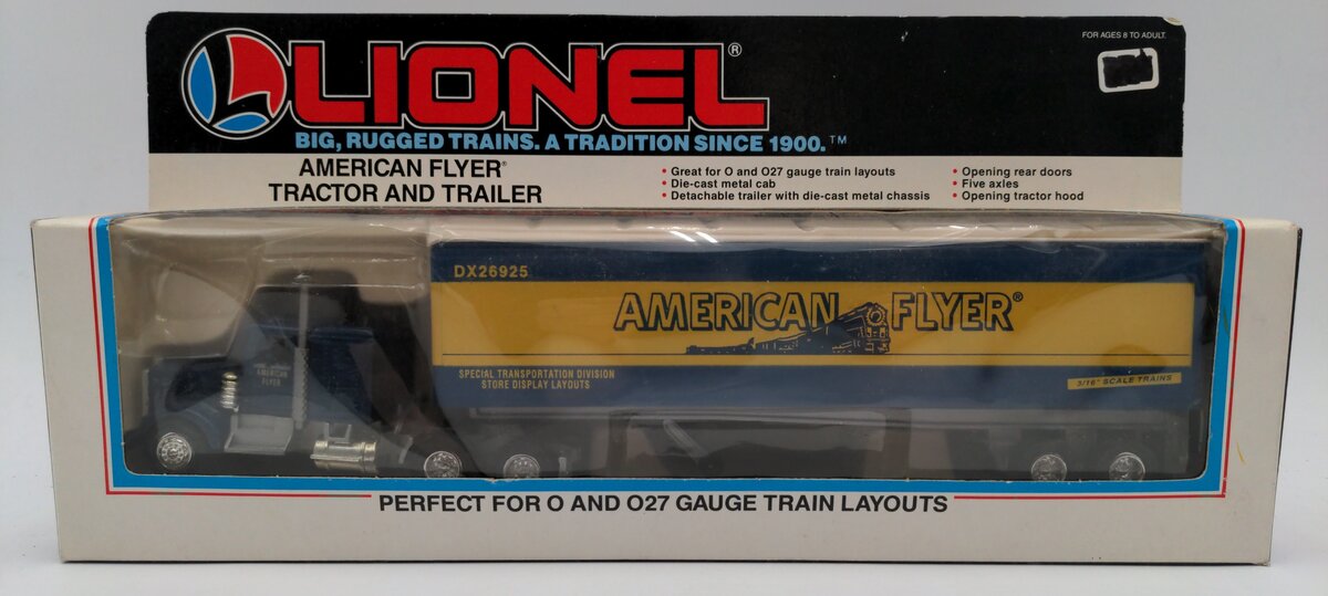 Lionel 6-12810 O Gauge American Flyer Tractor & Trailer #DX26925 LN/Box