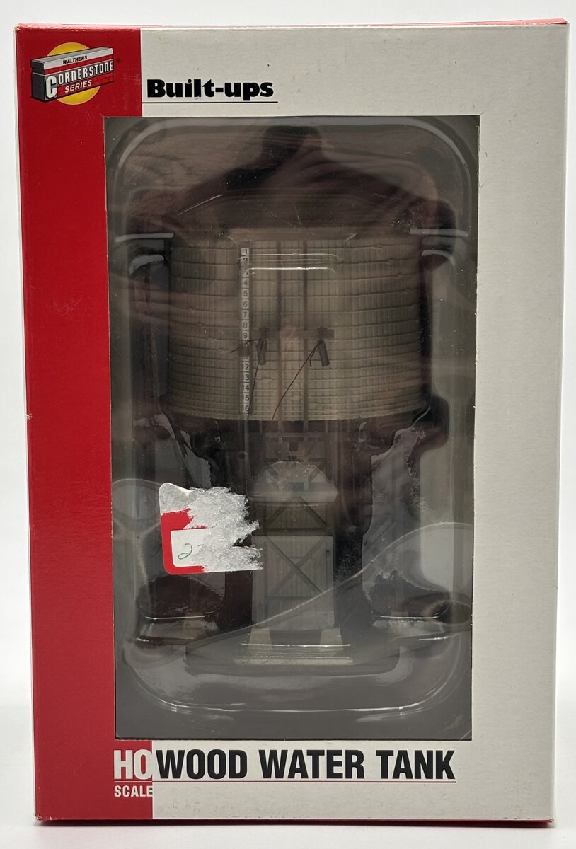 Walthers 933-2820 HO Wood Water Tank Gray