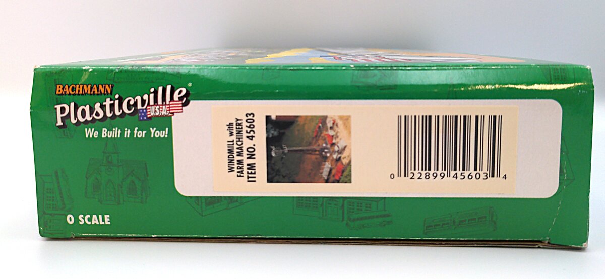 Bachmann 45603 O Plasticville Windmill with Farm Machinery Building Kit