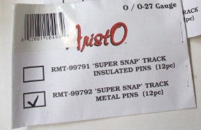 RMT 99792 O AristO SuperSnap Track Steel Pins (Pack of 12)