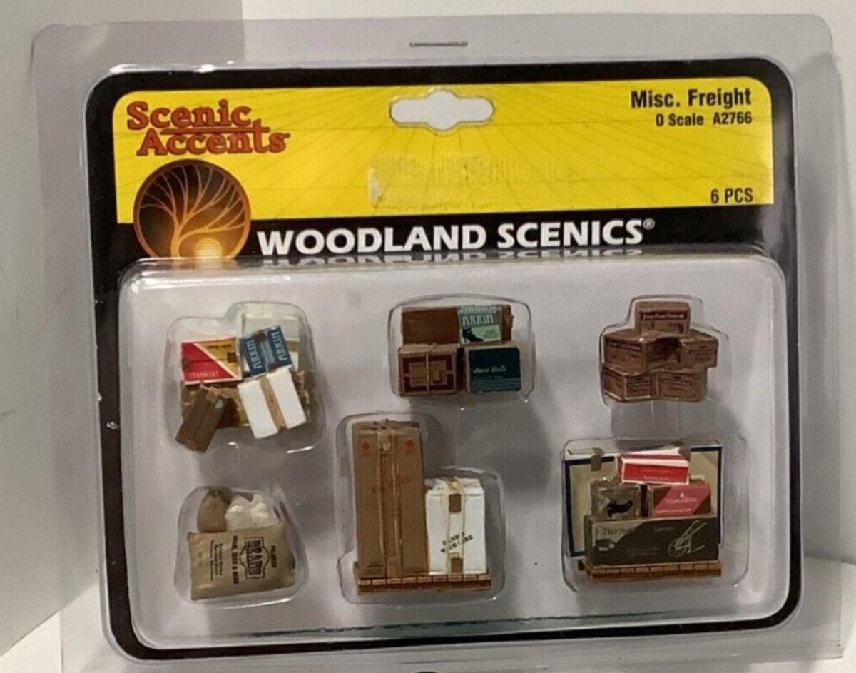 Woodland Scenics A2766 O Scenic Accents Misc. Freight (Pack of 6)