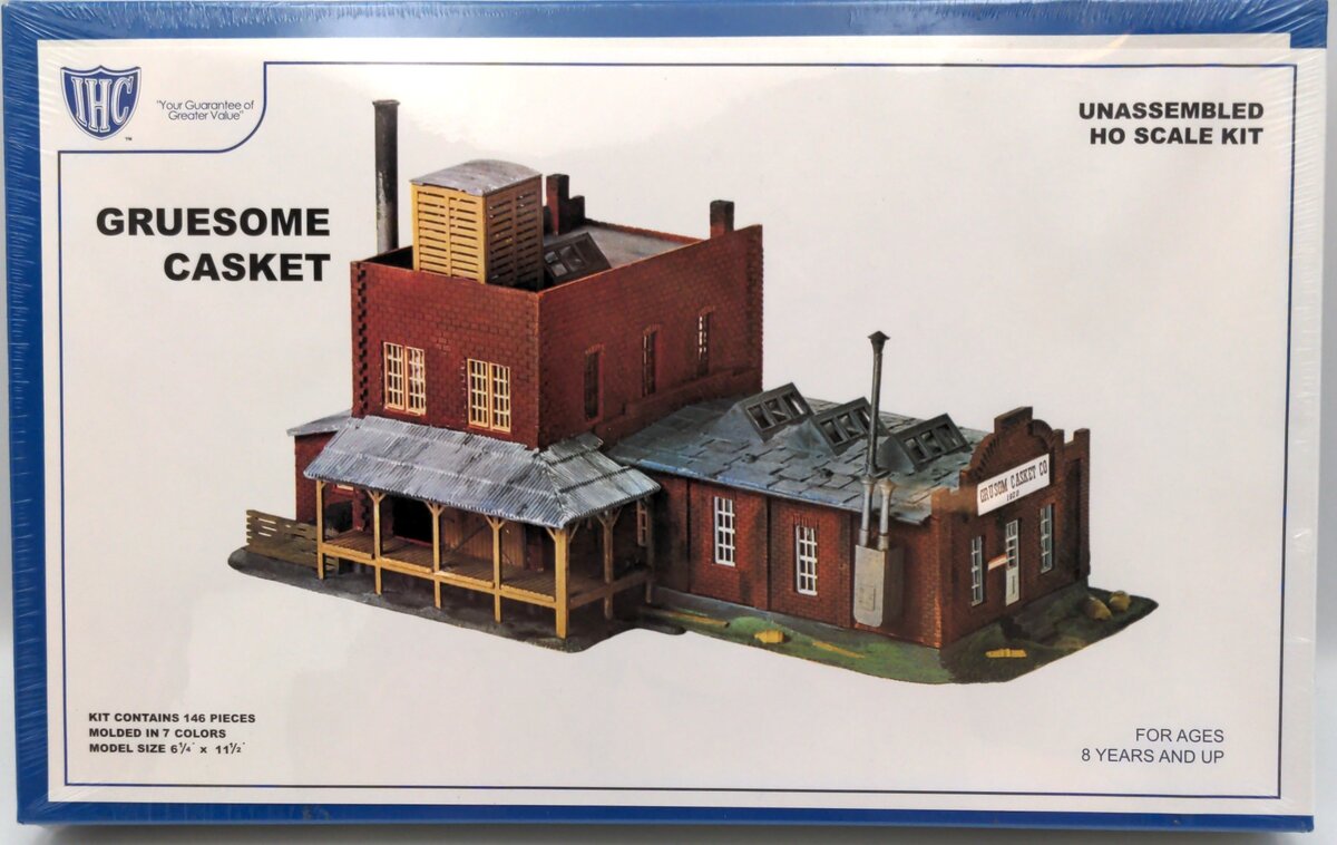 IHC 4-7784 HO Scale "Gruesome Casket" Factory Building Kit