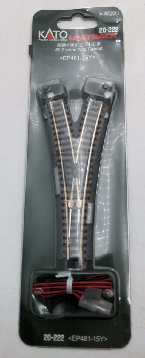 Kato 20-222 N #2 Electric Wye Turnout With 19