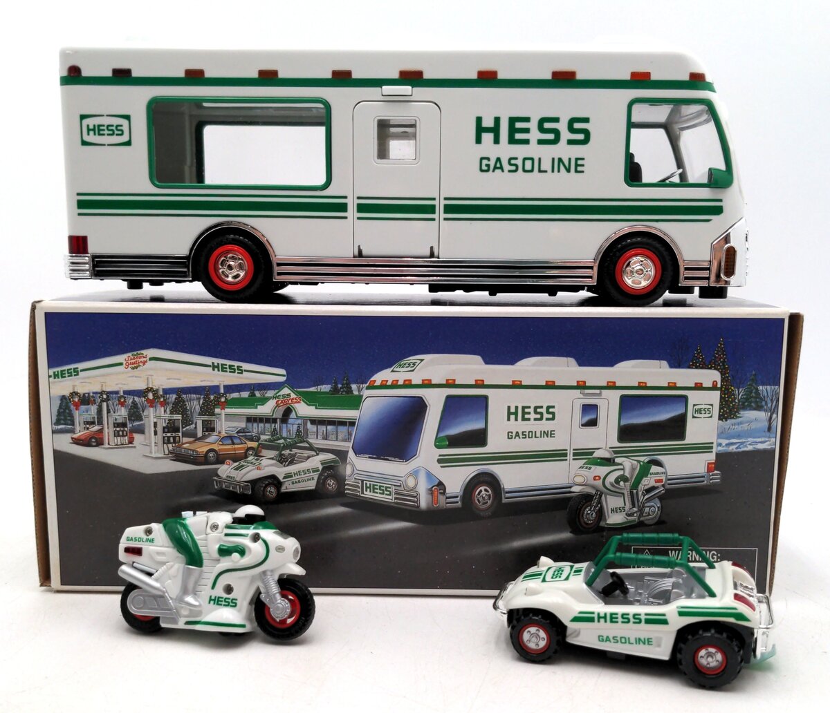 Hess 1998 Diecast Recreation Van w/Dune Buggy & Motorcycle