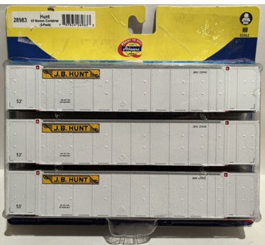 Athearn 28983 HO RTR 53' Monon Container, Hunt/Yellow Door (3)