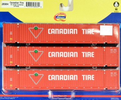 Athearn 28984 HO RTR 53' Jindo Container, Canadian Tire (3)