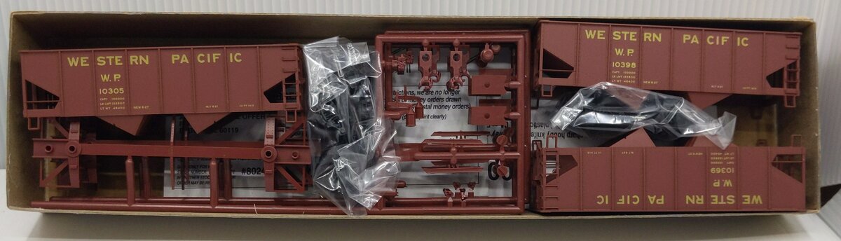 Accurail 8024 HO Western Pacific USRA 55-Ton Offset Twin Hopper Kit (Set of 3)