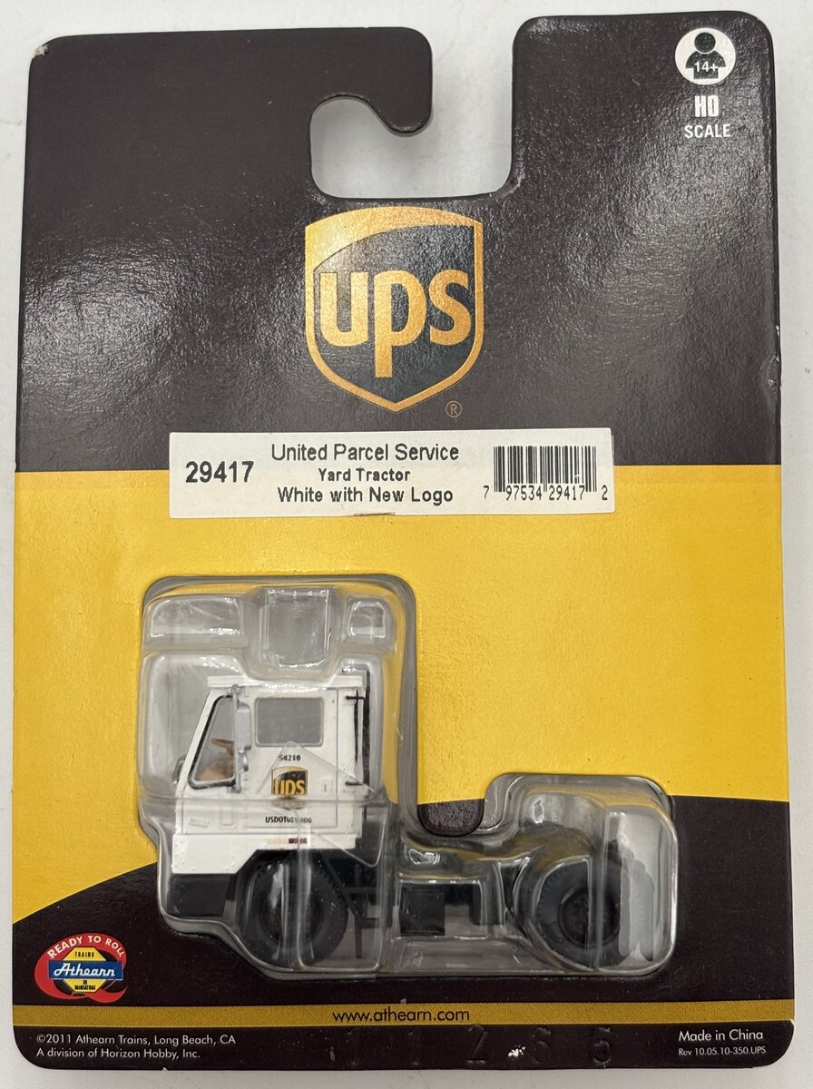 Athearn 29417 HO UPS Yard Tractor White with New Logo