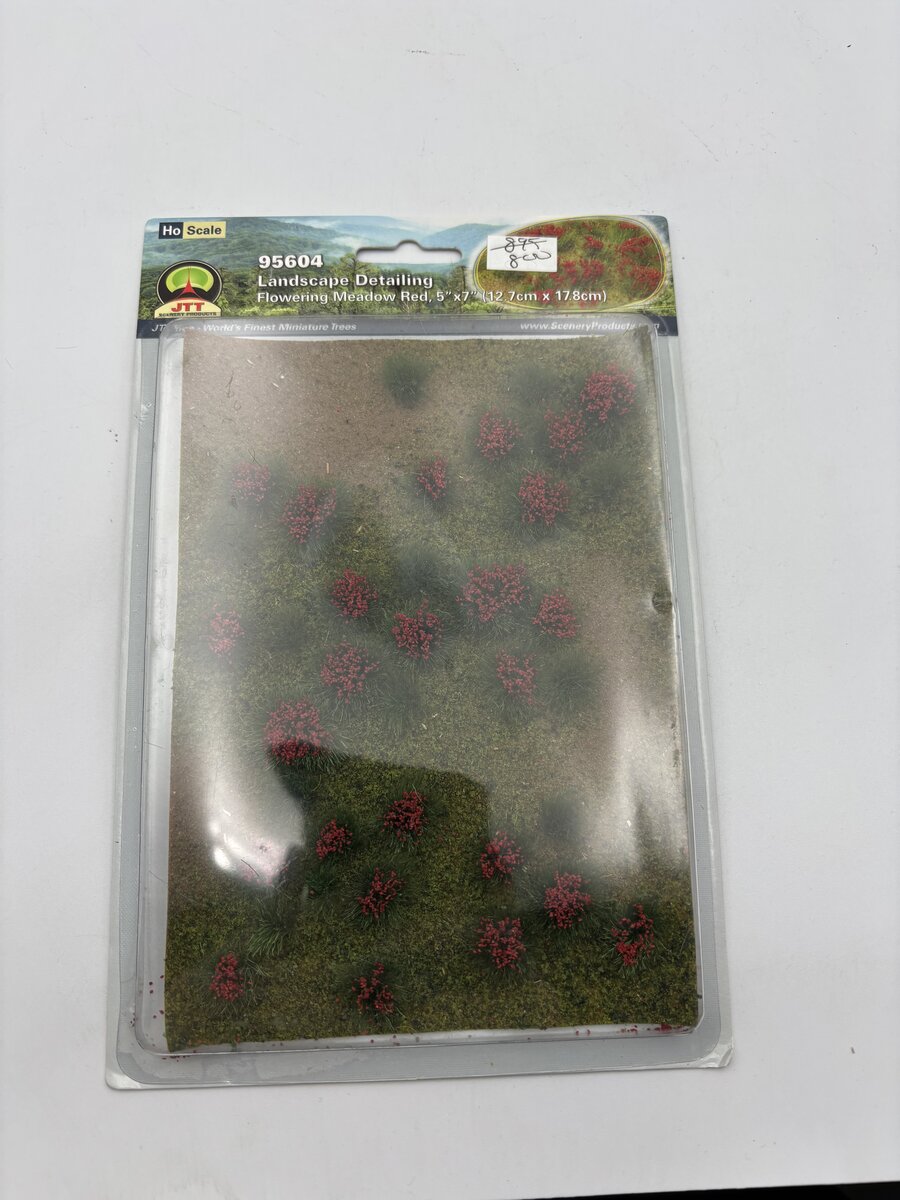 JTT Scenery Products 95604 Flowering Meadow Red 5x7" Sheet