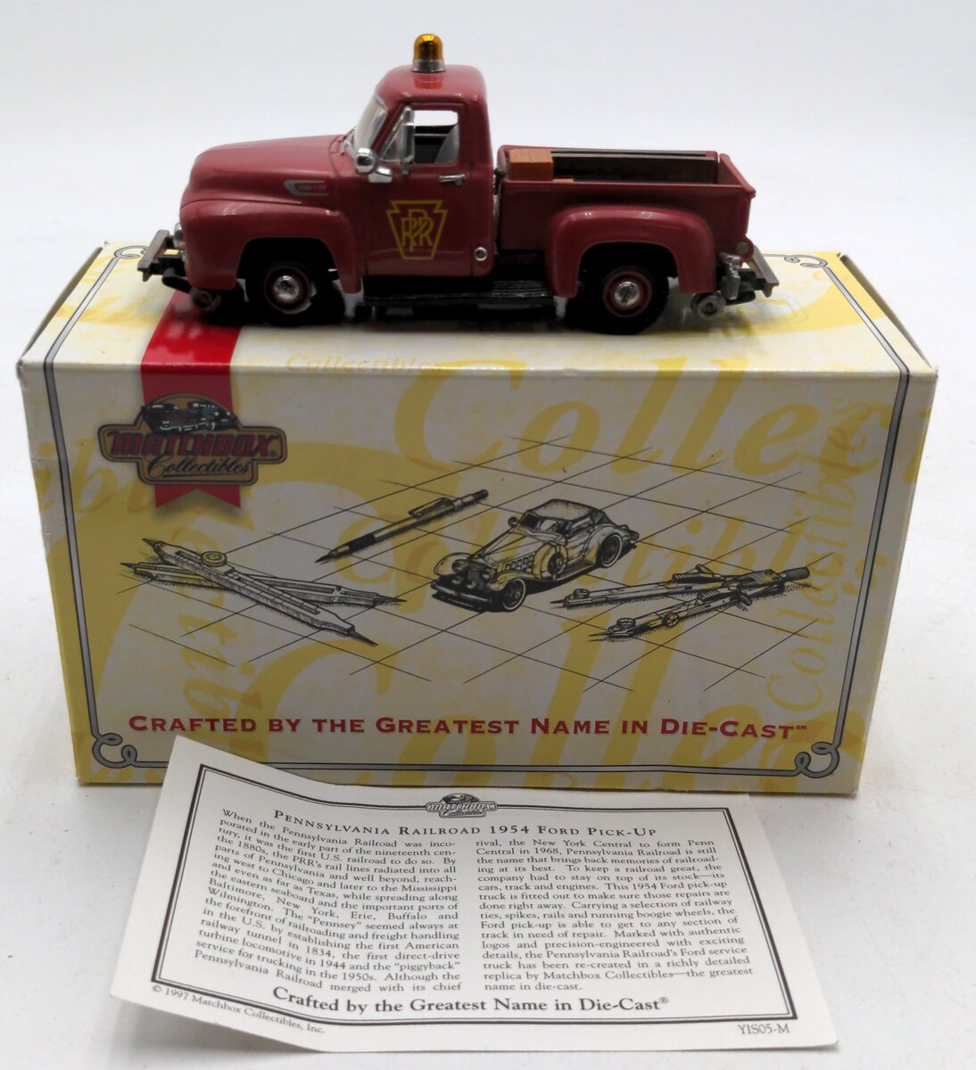 Matchbox YIS05-M 1:43 Pennsylvania Railroad 1954 Ford F-100 Pick-Up