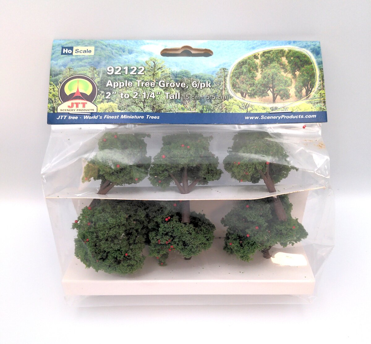 JTT Scenery Products 92122 HO 2"-2.25" Apple Grove Trees (Pack of 6)