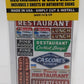 Blair Line 136 HO Restaurant & Cafe Storefront Signs Sheet (Pack of 2)