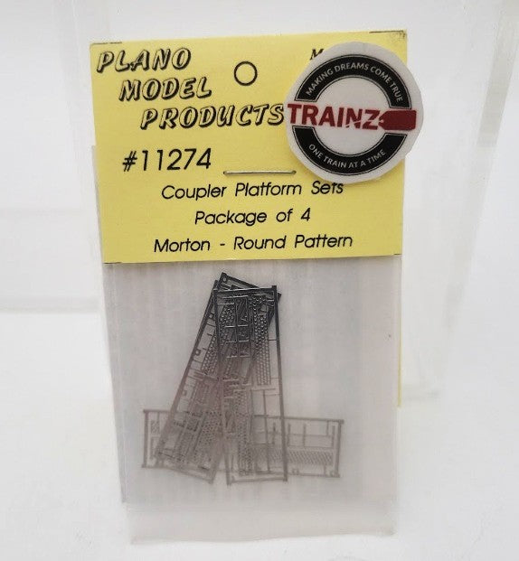 Plano Model Products 11274 HO Scale Coupler Platform Set Morton Round Pattern