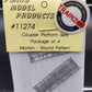 Plano Model Products 11274 HO Scale Coupler Platform Set Morton Round Pattern