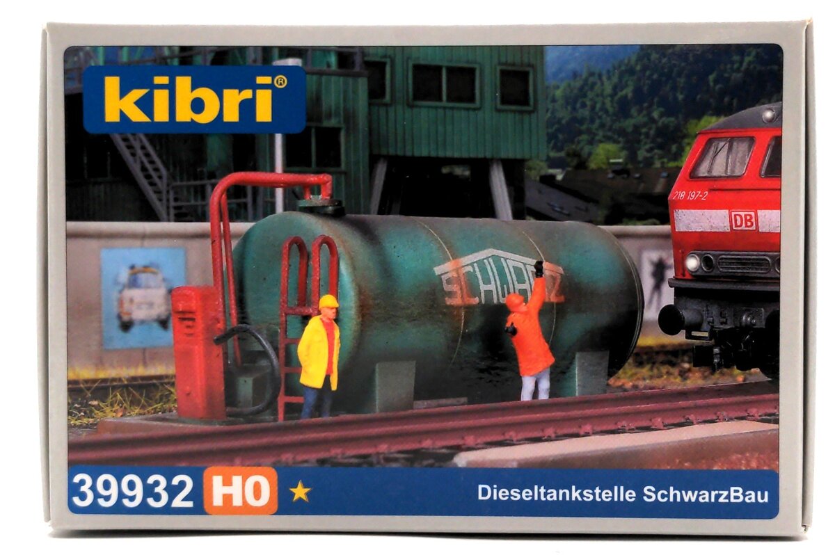 Kibri 39932 HO Schwarz Concrete Works Fuel Tank Kit