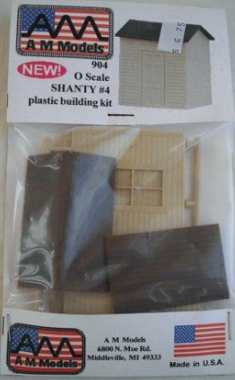 AM Models 904 O Scale Shanty #4 Plastic Building Kit