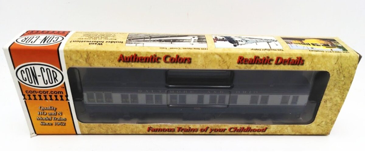 Con-Cor 0001-094359(02) HO Scale Blue/Gray Baltimore & Ohio Heavyweight Combine
