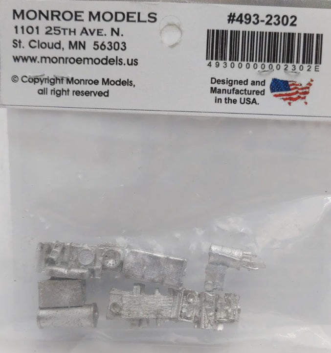 Monroe Models 2302 HO Mini-Tales TM Back Yard Junk White Metal Kit