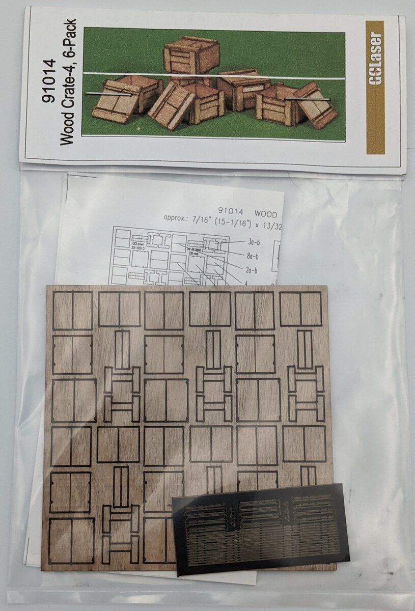 GCLaser 91014 Wood Crates - Kit #4 pkg (6)