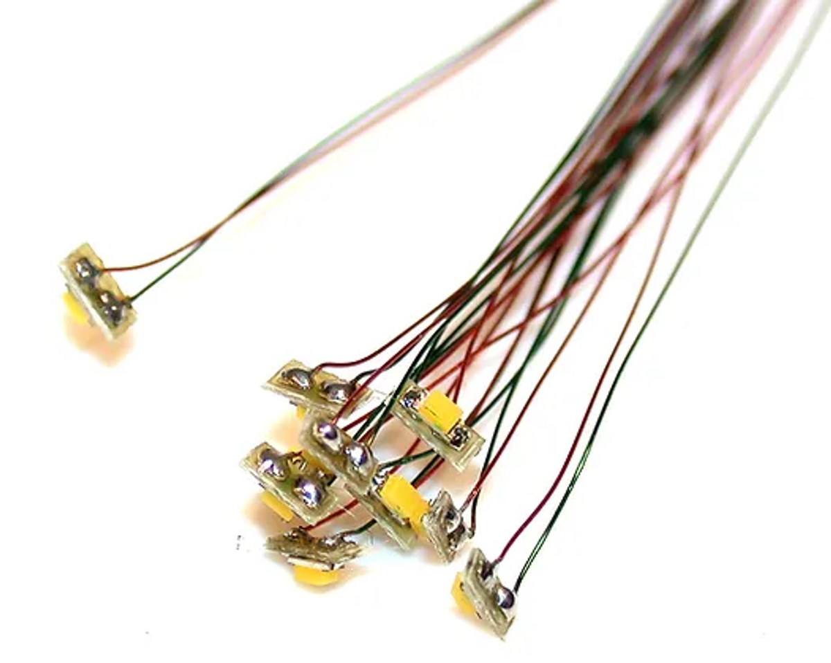 Train Control Systems 1417 Sunny White Surface-Mount LED with Magnet Wire