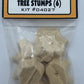 Bar Mills 04027 O Unpainted Tree Stumps (Pack of 6)