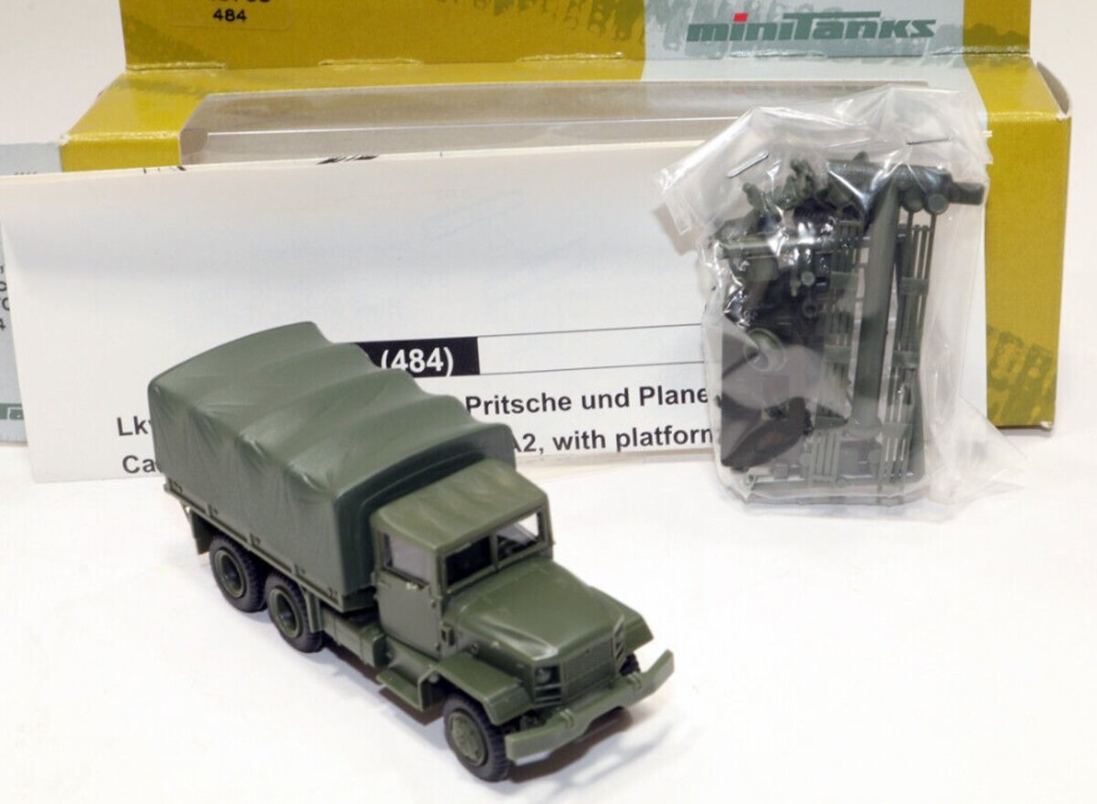 Herpa 743709 HO Minitanks M35A2 6 x 6 25-Ton Truck w/Canvas-Type Cover