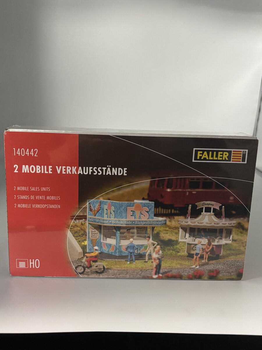 Faller 140442 HO Ice Cream/Pancake Stands Kit