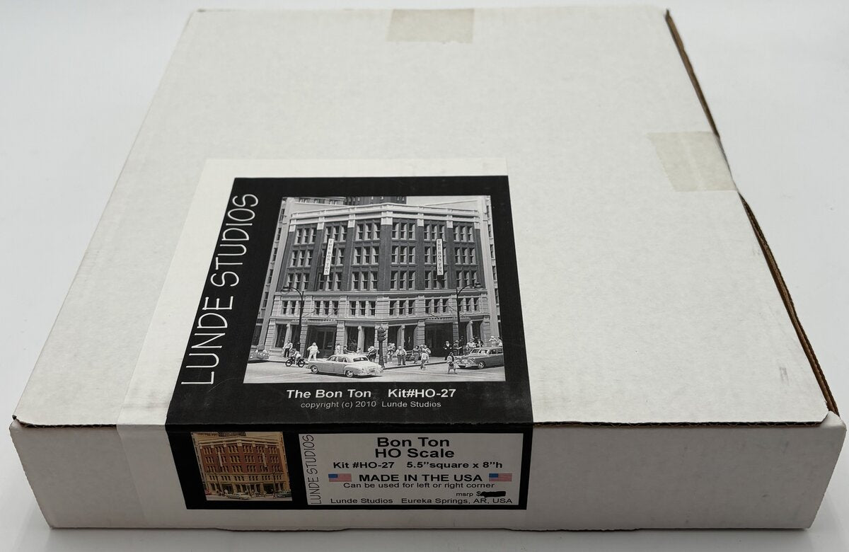 Lunde Studios HO-27 The Bon Ton 5.5" Square x 8" H rESIN Building Kit