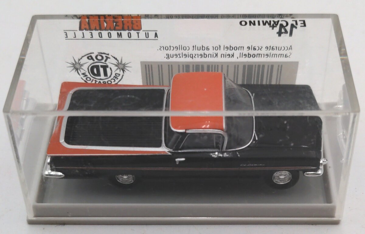Brekina Automodelle 19933 1:87 Chevrolet El Camino (Black, orange)