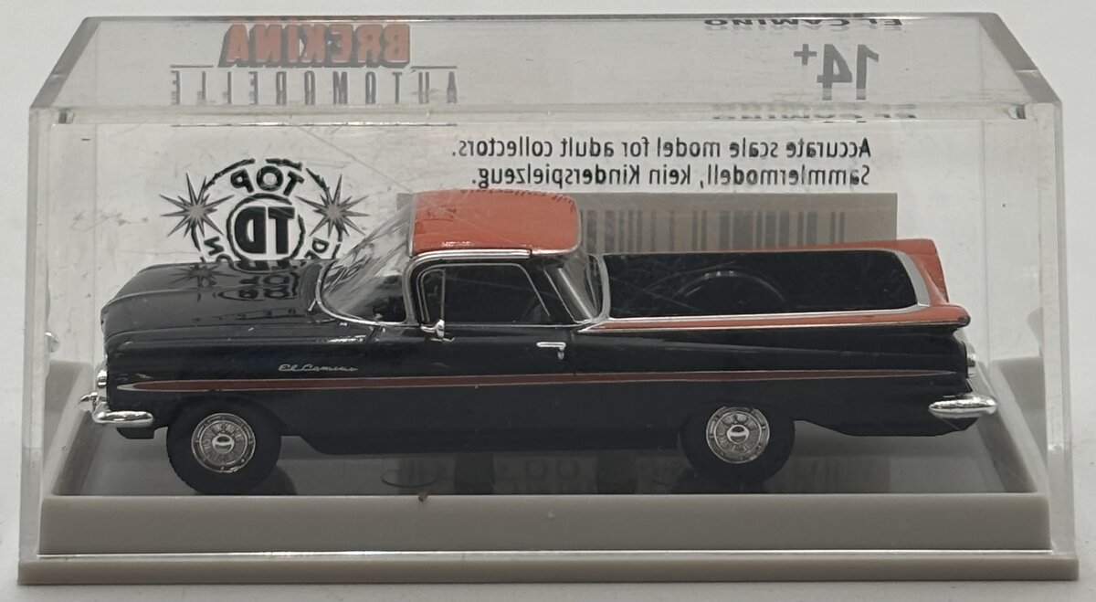 Brekina Automodelle 19933 1:87 Chevrolet El Camino (Black, orange)