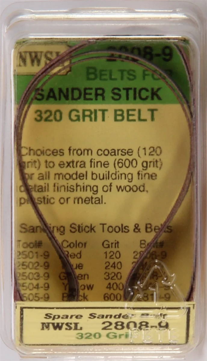Northwest Short Line 2808-9 Sander Stick 20 Grit Belts (Pack of 2)