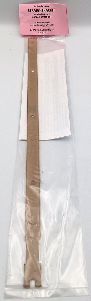 JMD Plastics 374-111 HO Scale Straightrackit Straight Track Laying Tool (Single)