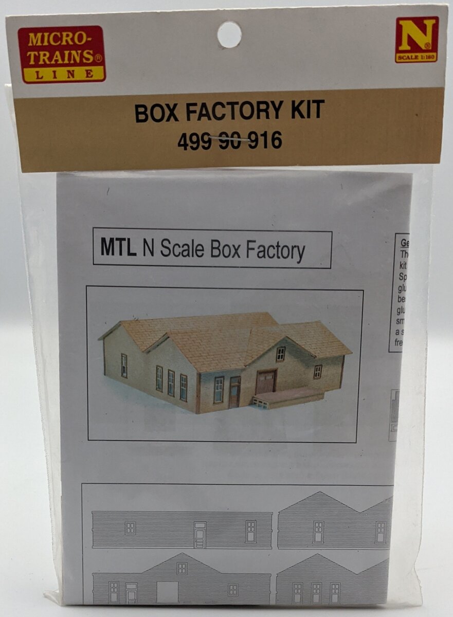 Micro-Trains 49990916 N Box Factory Laser Cut Wood Structure Kit