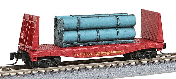 Micro-Trains 52600101 Z D&H 40' Bulkhead Flat Car w/Boiler Load #8006 LN/Box