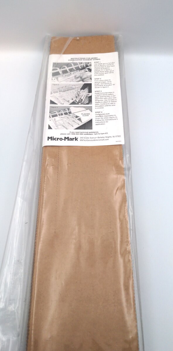Micro-Mark 83081 Corrugated Scenery Strips