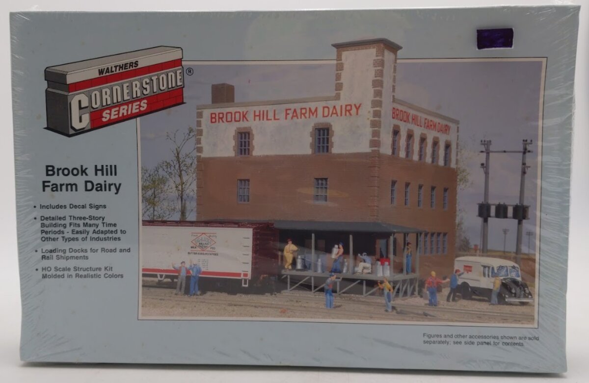 Walthers 933-3010 HO Scale Brook Hill Farm Dairy Building Kit