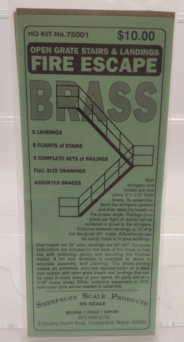 Sheepscot Scale Products 75001 Brass Fire Escape Kit