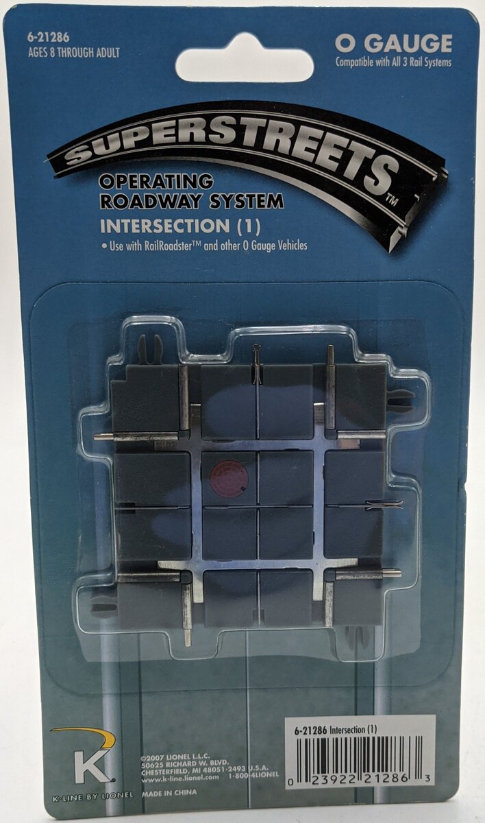 Lionel 6-21286 O Gauge SuperStreets Operating Roadway System Intersection