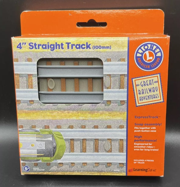 Lionel 92701 4" Wooden Straight Tracks 100 mm (Pack of 4)