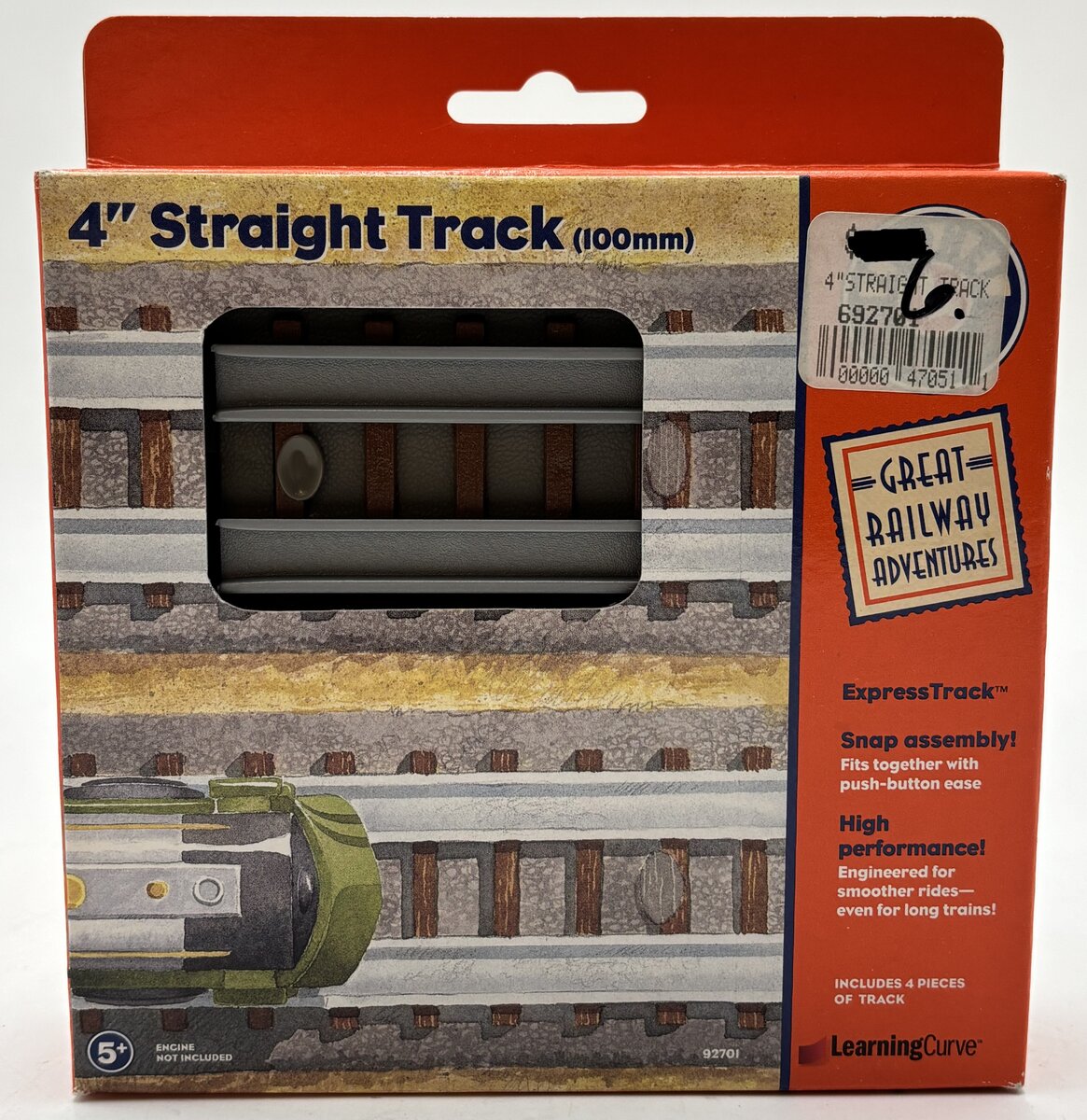 Lionel 92701 4" Wooden Straight Tracks 100 mm (Pack of 4)