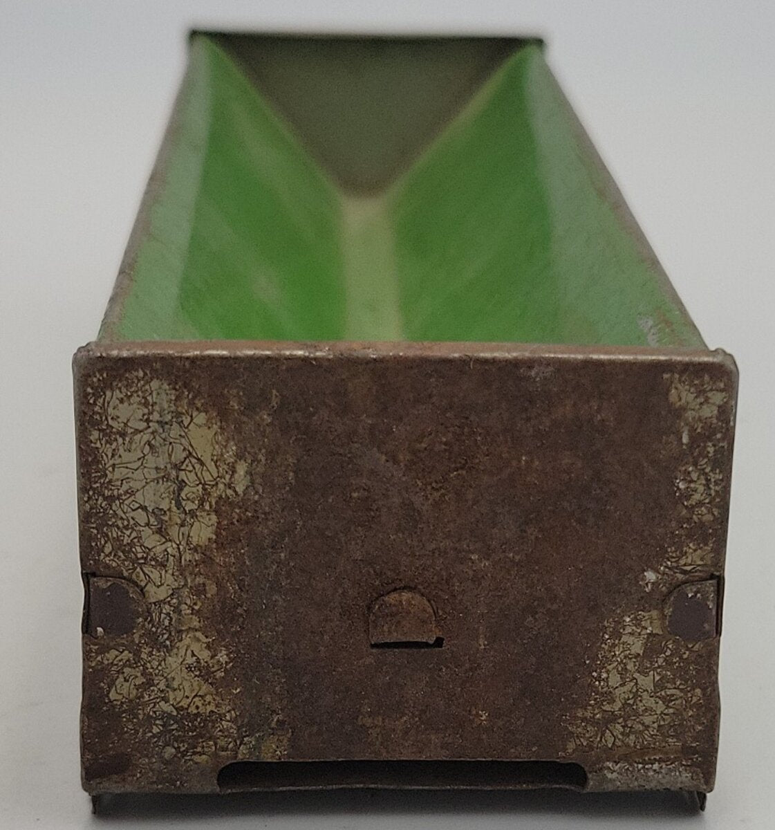 Hafner 91876 O Gauge Green Tinplate Streamliner Gondola Shell with Steps w/ Rust