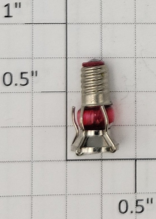 Lionel 47-40X Nickel Lantern Assembly w/ Red Bulb