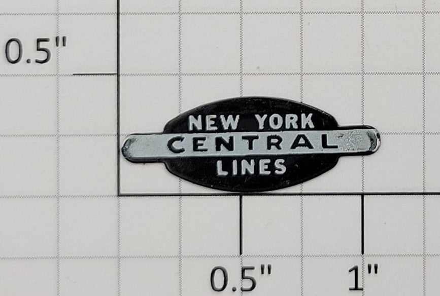 Marx MARX-42BLA Black Front Oval Nameplate CV / Mercury "New York Central Lines"