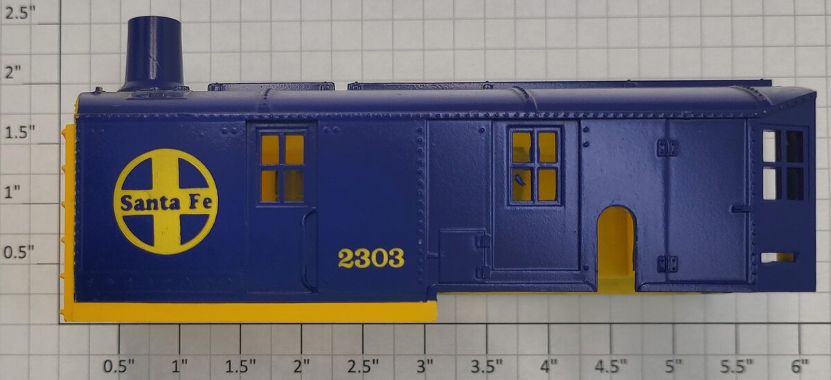 Lionel 2303-3 AT&SF Blue & Yellow Crane Cab
