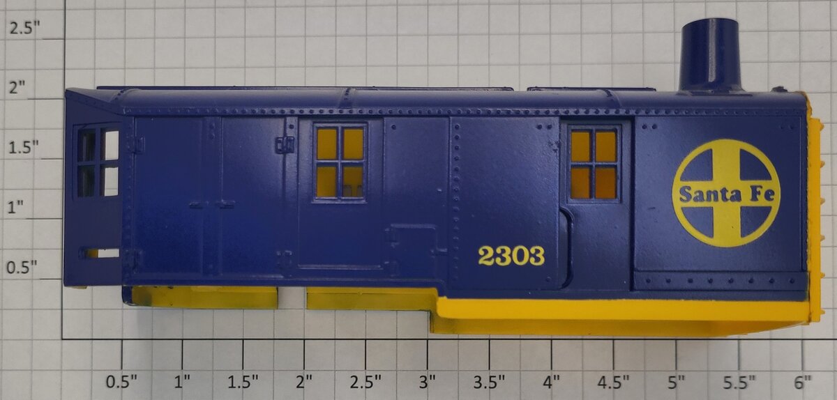 Lionel 2303-3 AT&SF Blue & Yellow Crane Cab